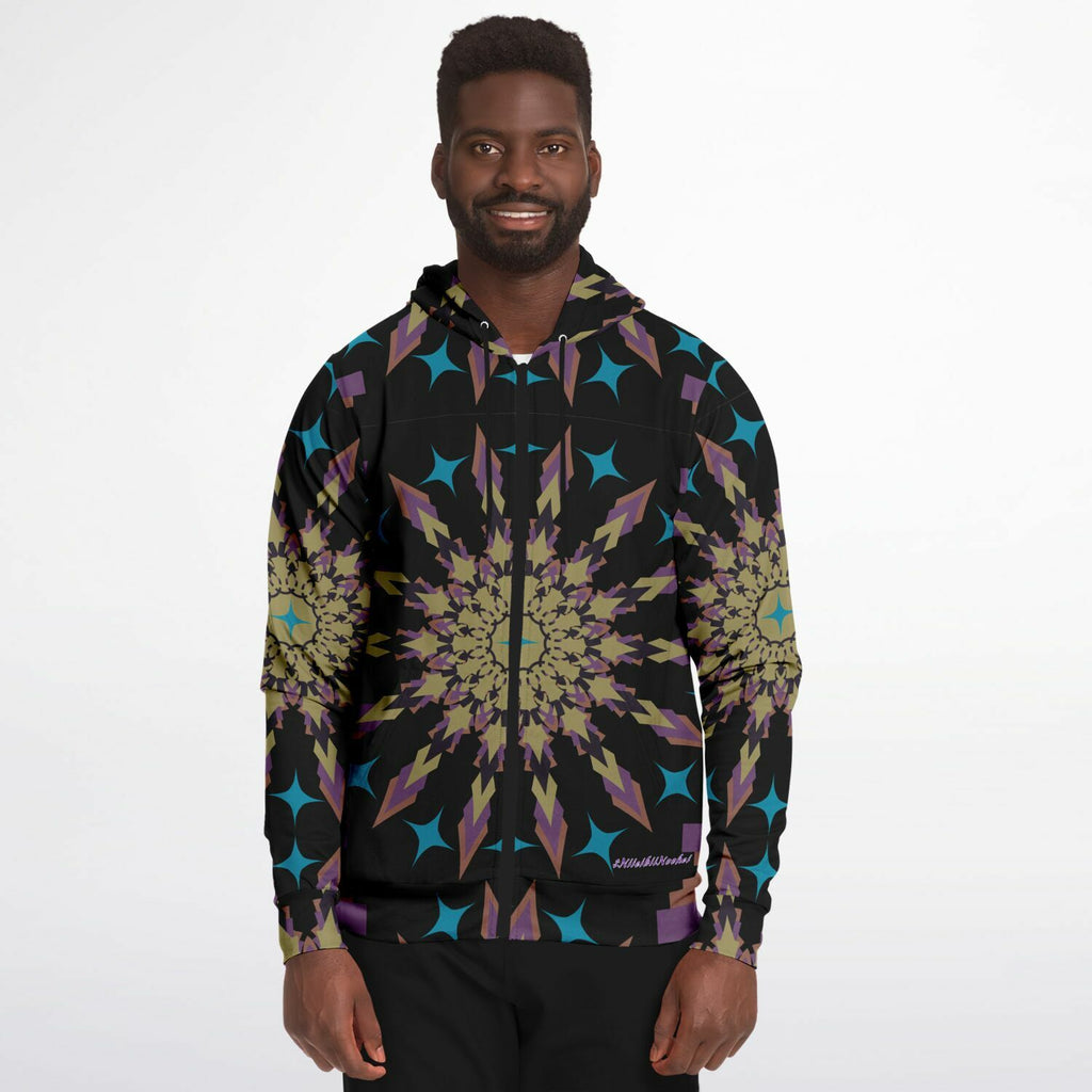 $NiieihiiNookei Athletic Zip-Up Hoodie - AOP