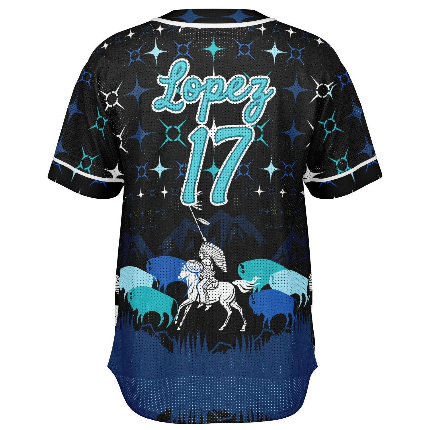 #17 Lopez Premium Baseball Jersey - AOP copy