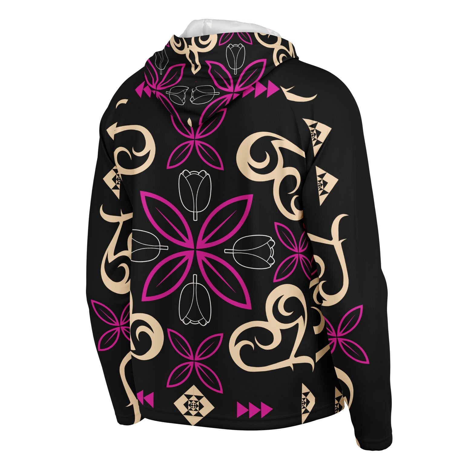 $NiieihiiNookei Men's Long Sleeve Hooded Performance Shirt - AOP