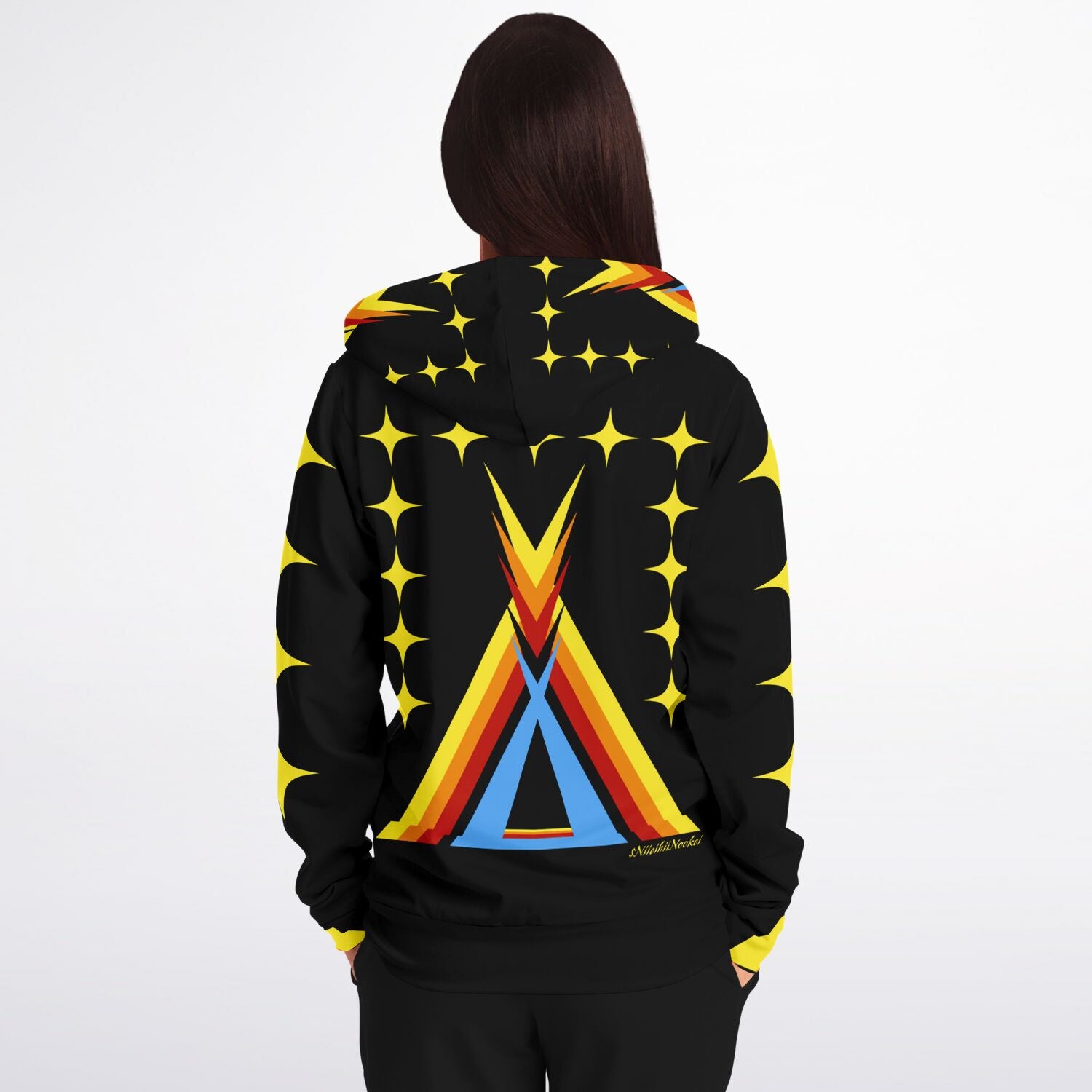 $NiieihiiNookei Zip-Up Hoodie - AOP