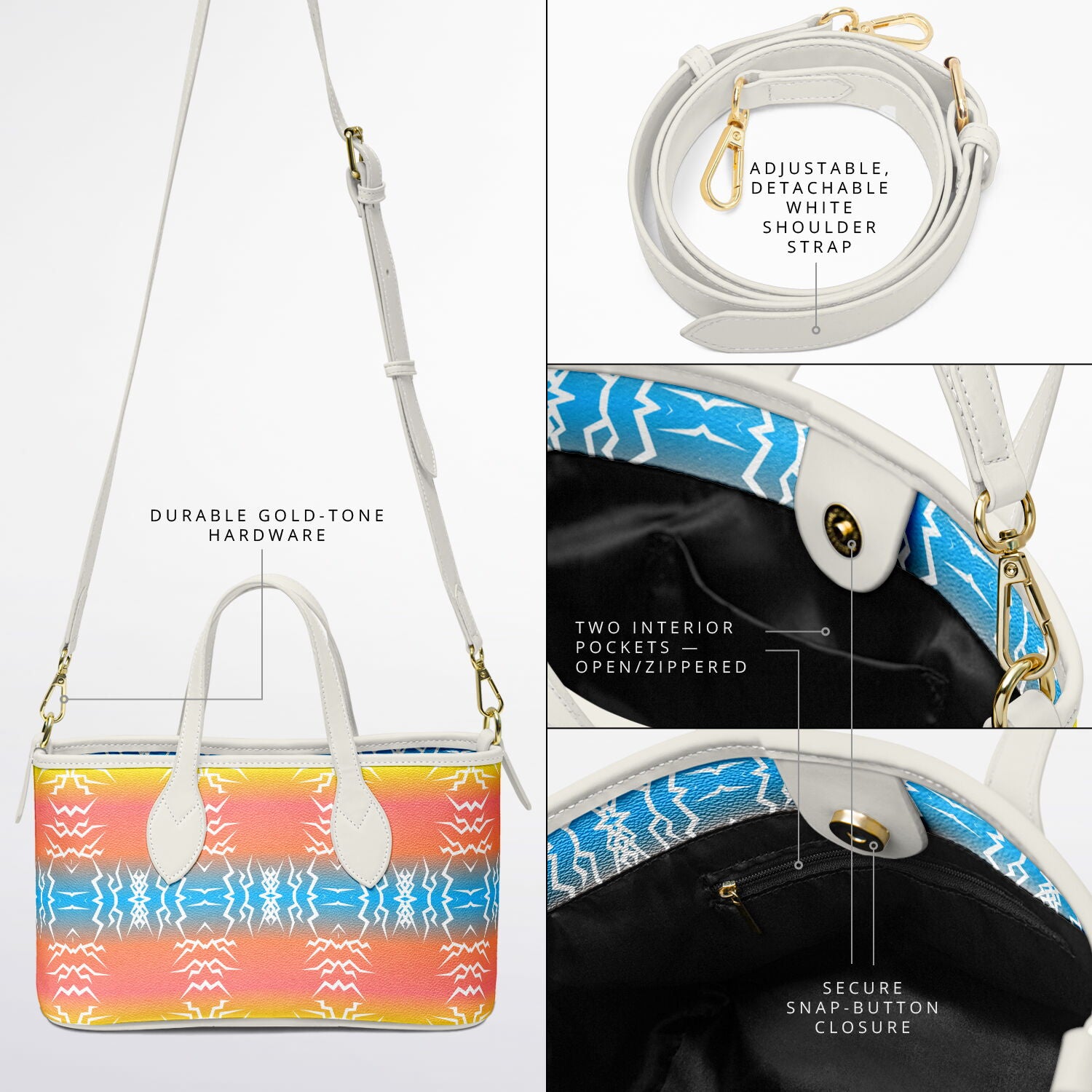 $NiieihiiNookei Leather Tote Bag - AOP