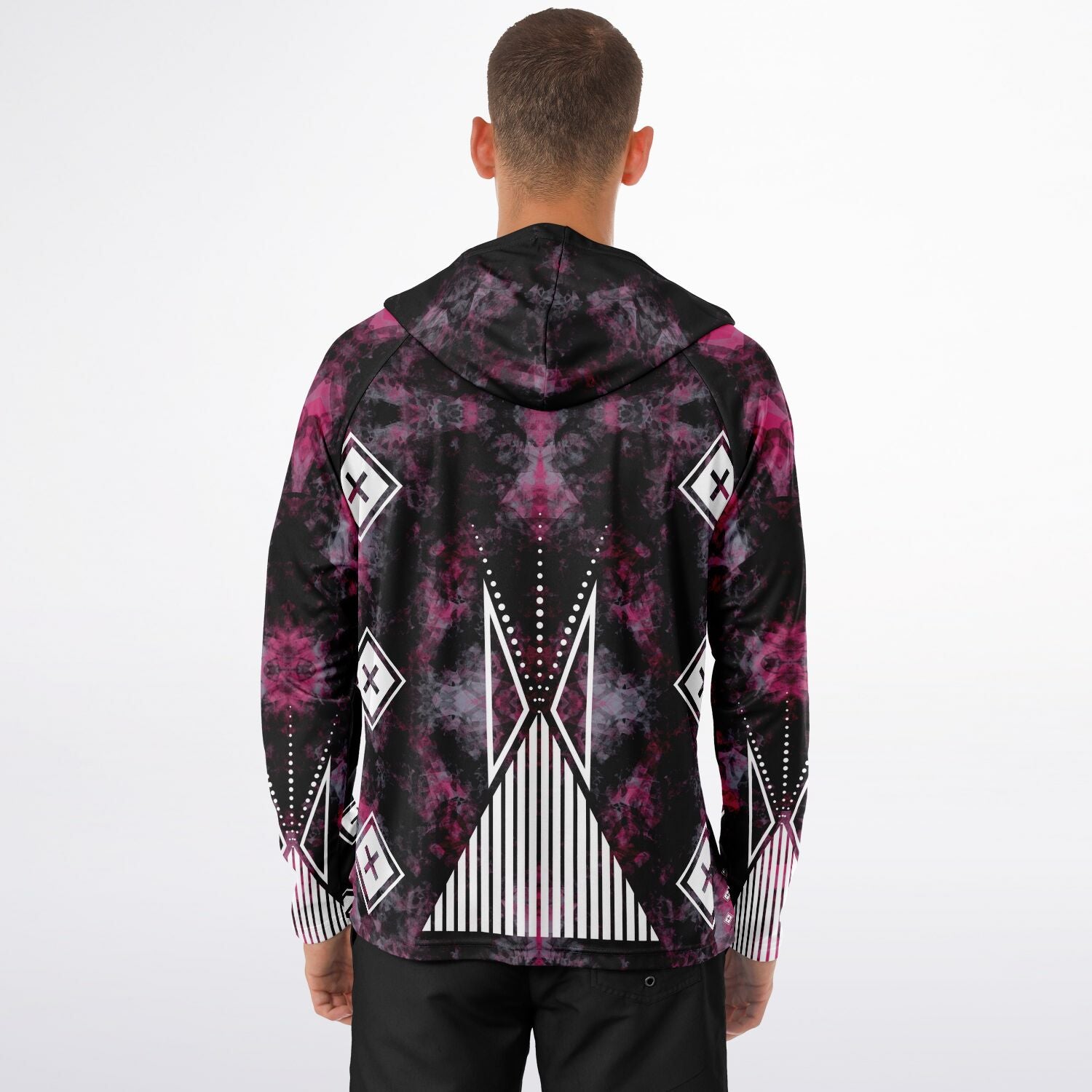 $NiieihiiNookei Long Sleeve Hooded Performance- AOP