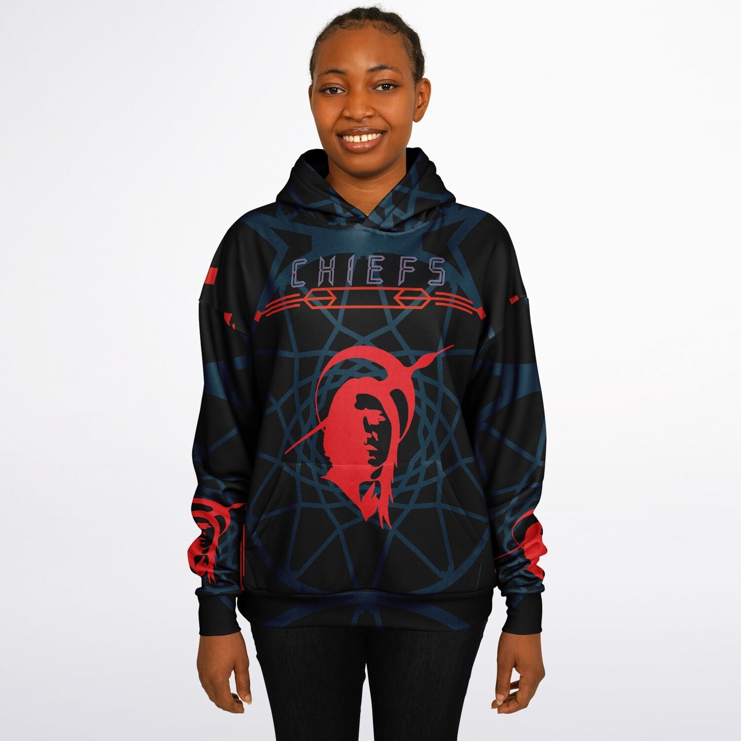 $NiieihiiNookei Heavyweight Oversized Hoodie - AOP