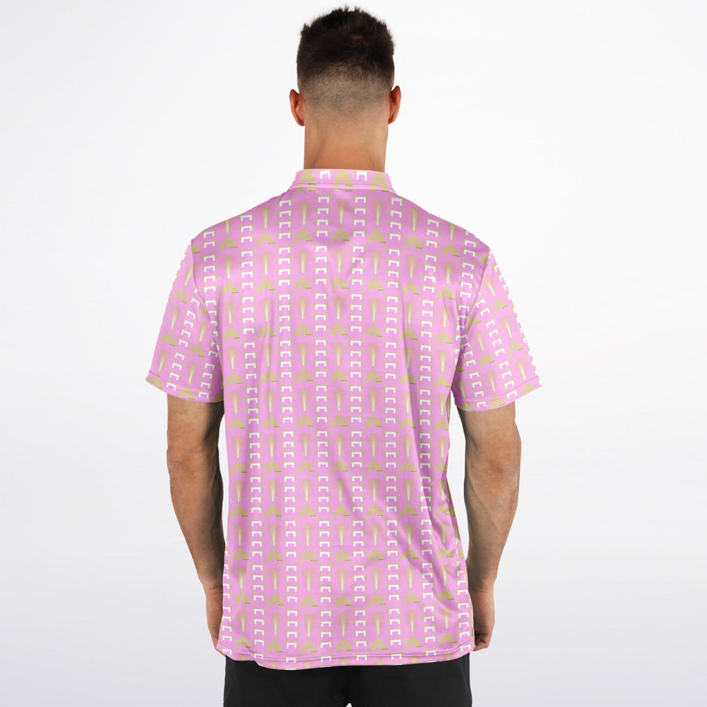 $NiieihiiNookei Blade Collar Polo Shirt - AOP