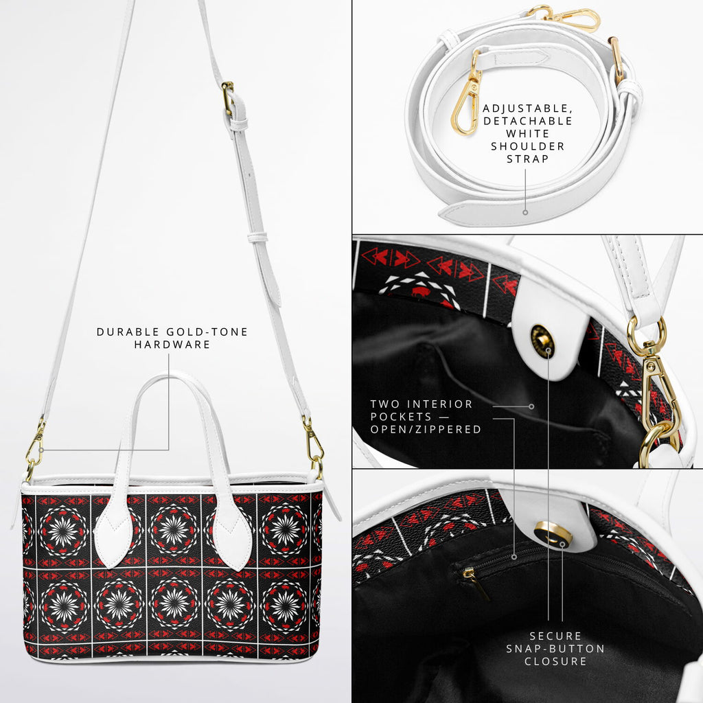 $NiieihiiNookei Leather Tote Bag - AOP
