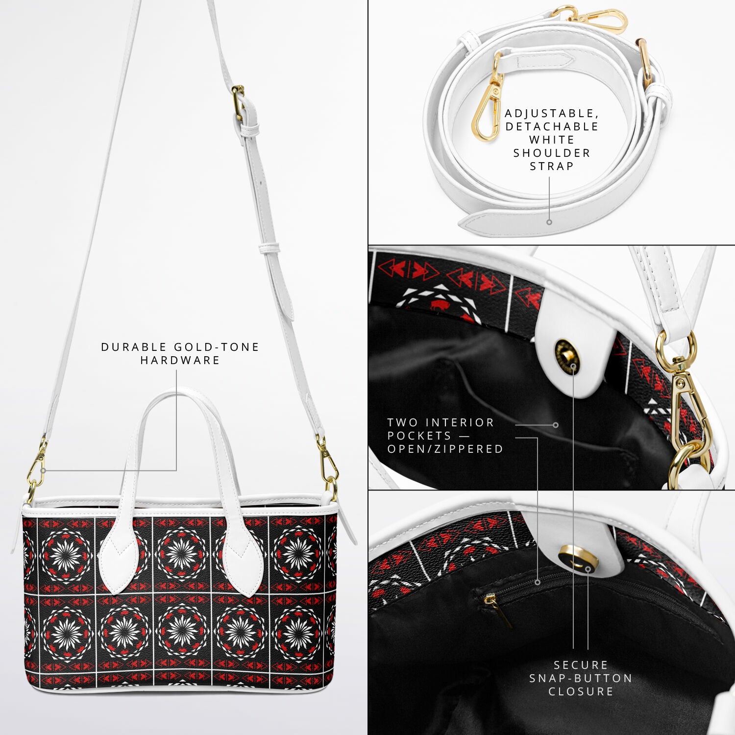 $NiieihiiNookei Leather Tote Bag - AOP