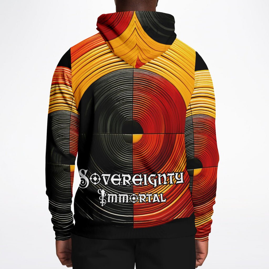 Sovereignty Immortal by $NiieihiiNookei Athletic Hoodie - AOP