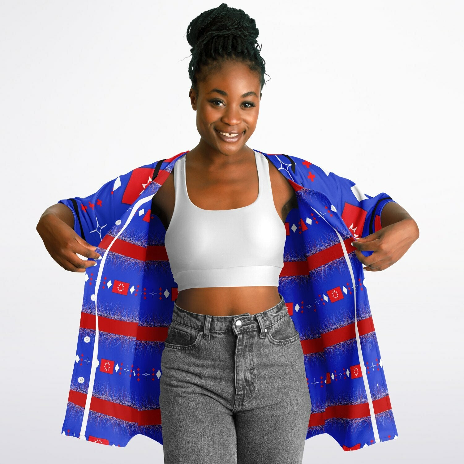 OST Flag design by $NiieihiiNookeiReversible Baseball Jersey - AOP