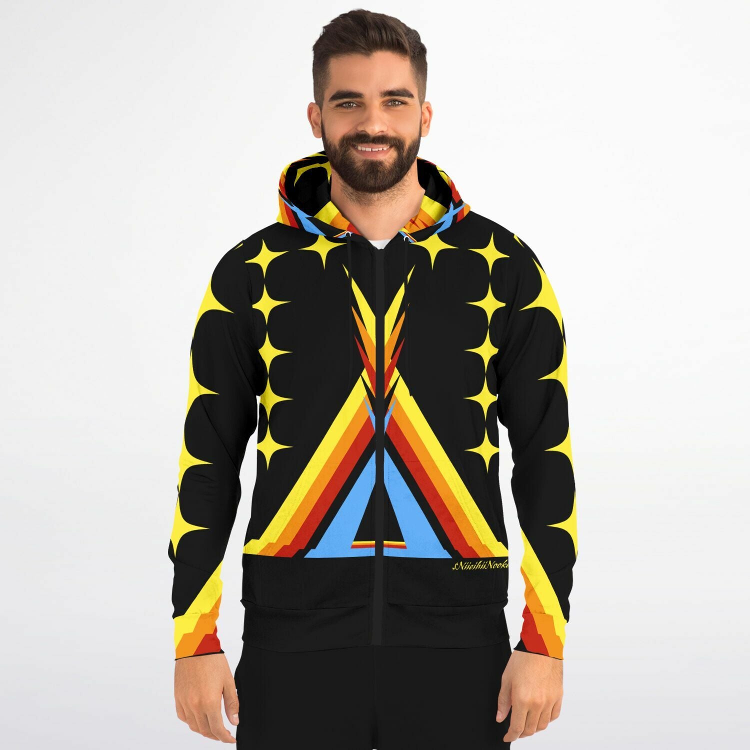 $NiieihiiNookei Zip-Up Hoodie - AOP