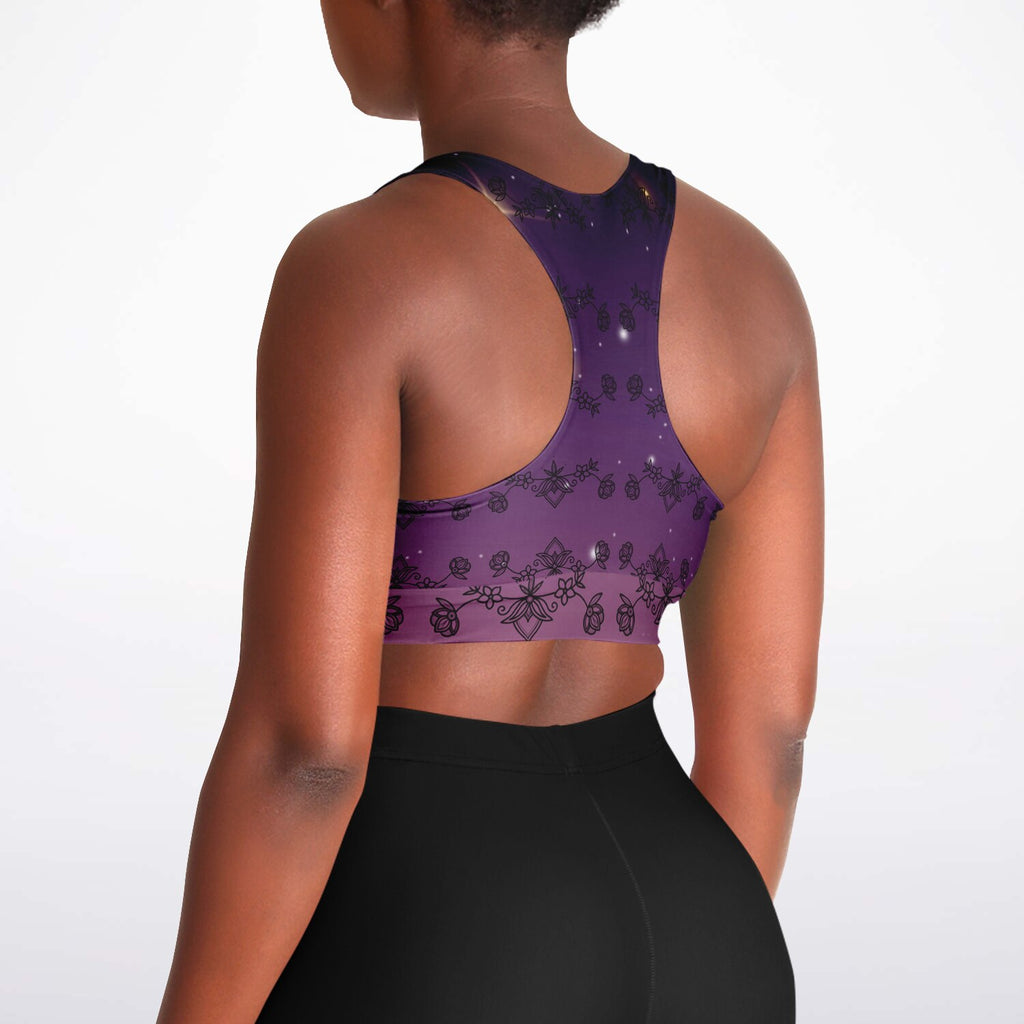 $NiieihiiNookeiPadded Sports Bra - AOP