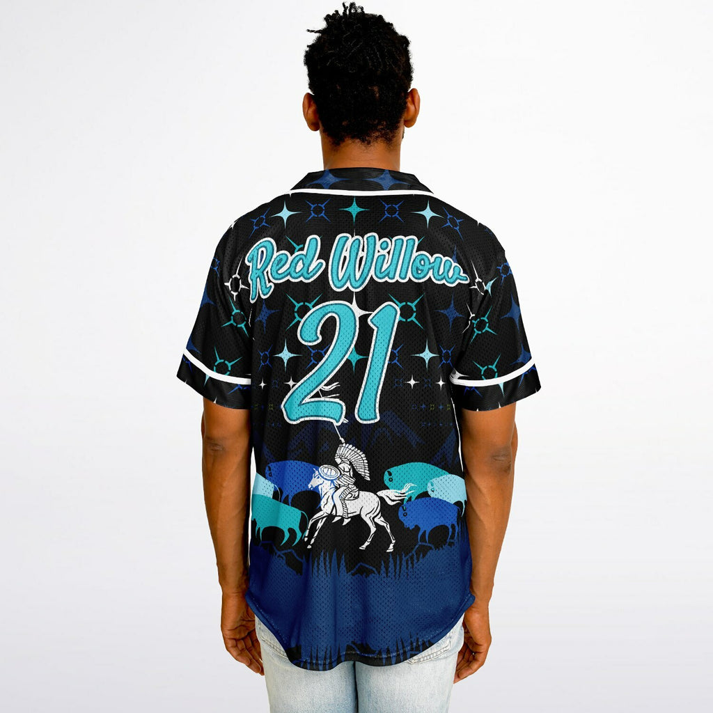 #21 Red Willow Premium Baseball Jersey - AOP