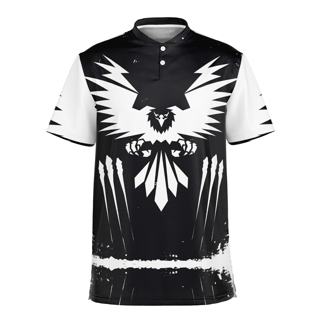 $NiieihiiNookei Blade Collar Polo Shirt - AOP
