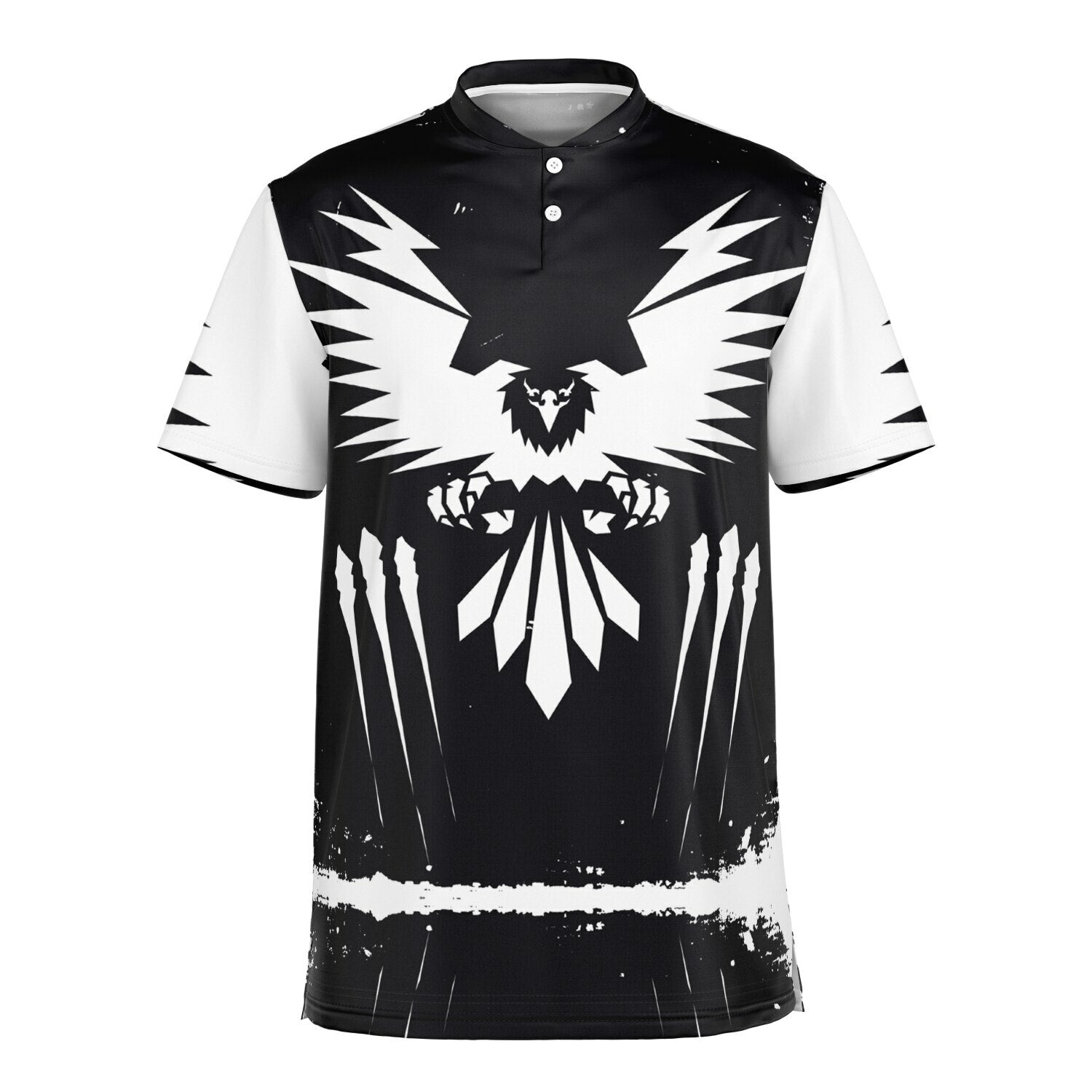 $NiieihiiNookei Blade Collar Polo Shirt - AOP