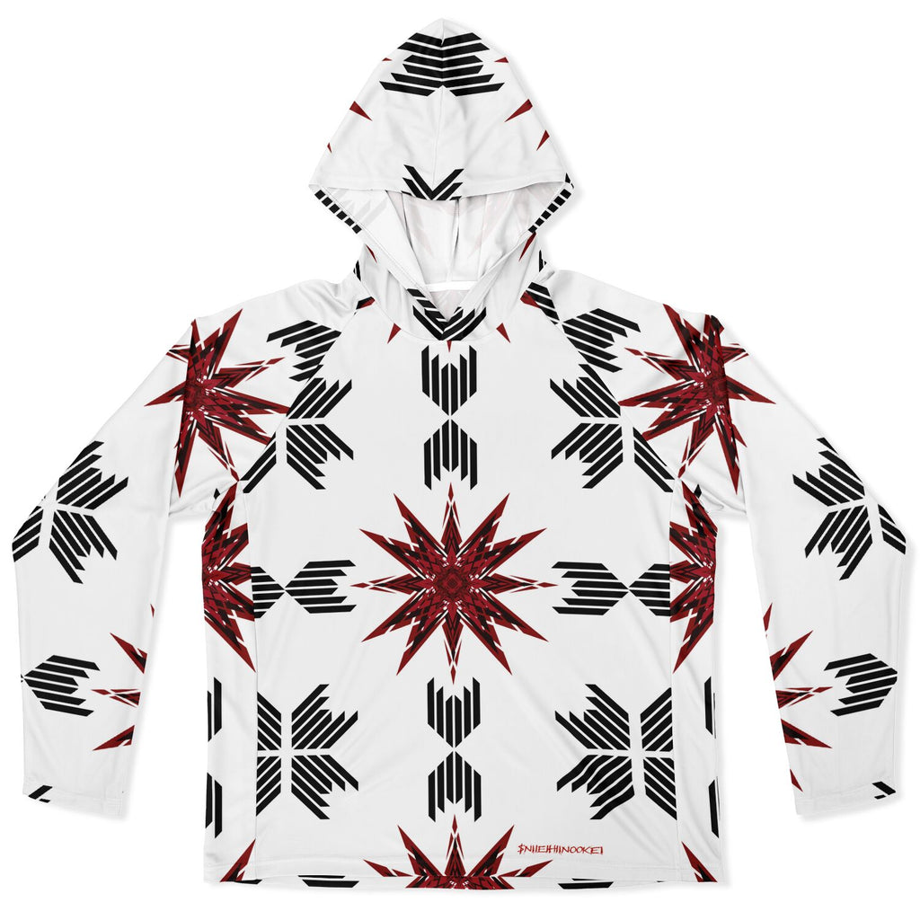 Men's Long Sleeve Hooded Performance Shirt - AOP