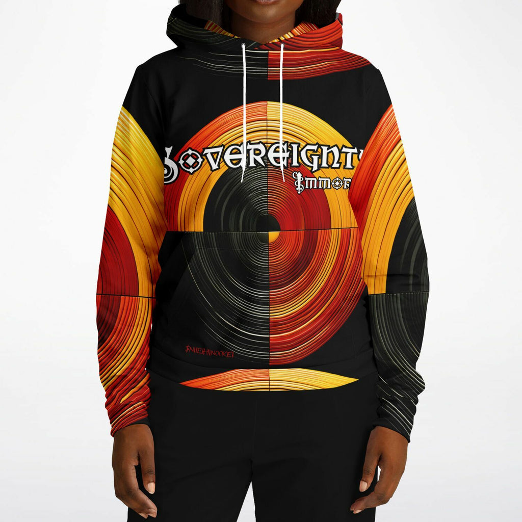 Sovereignty Immortal by $NiieihiiNookei Athletic Hoodie - AOP