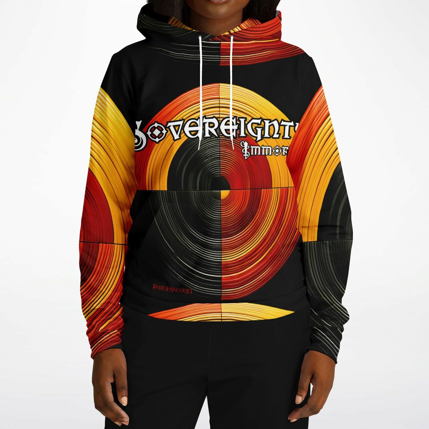 Sovereignty Immortal by $NiieihiiNookei Athletic Hoodie - AOP