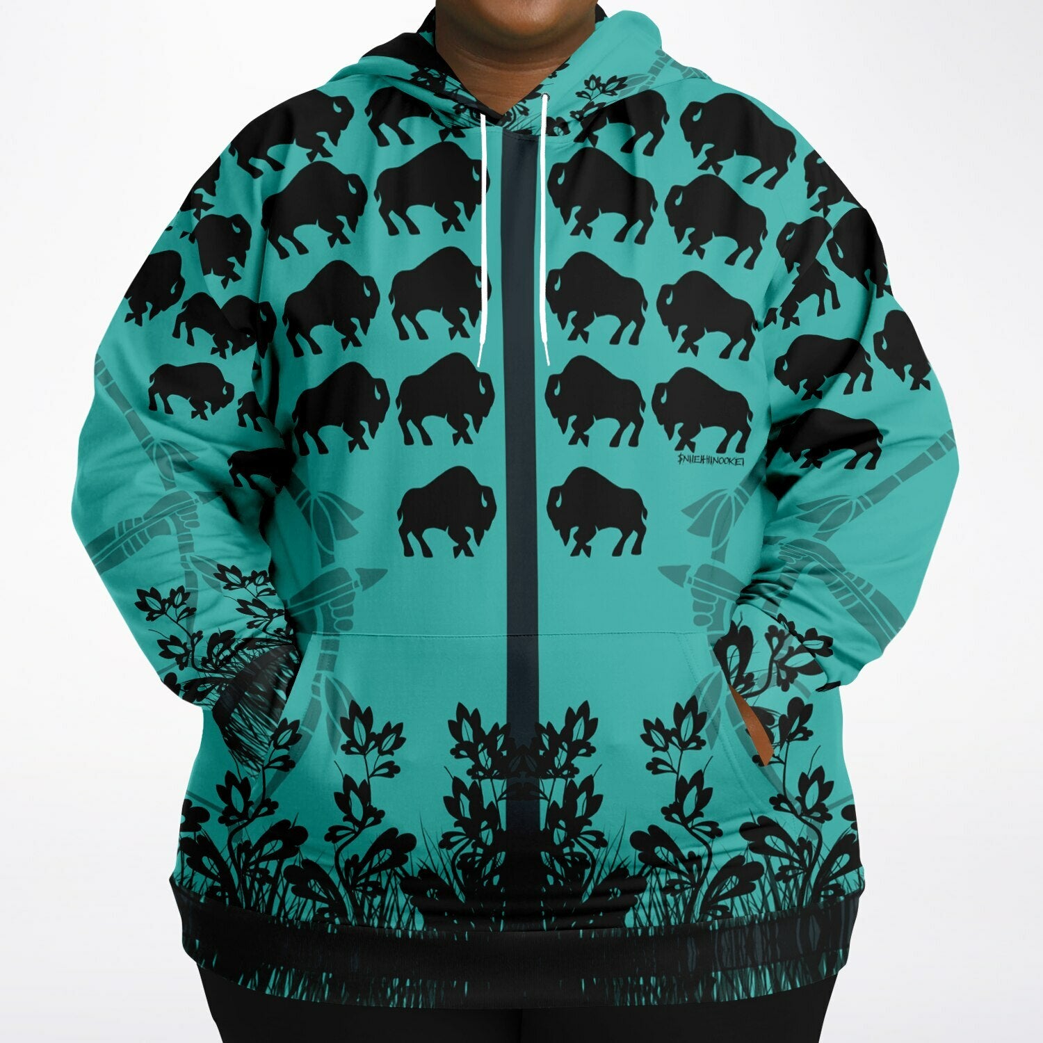$NiieihiiNookei Fashion Plus-size Hoodie - AOP