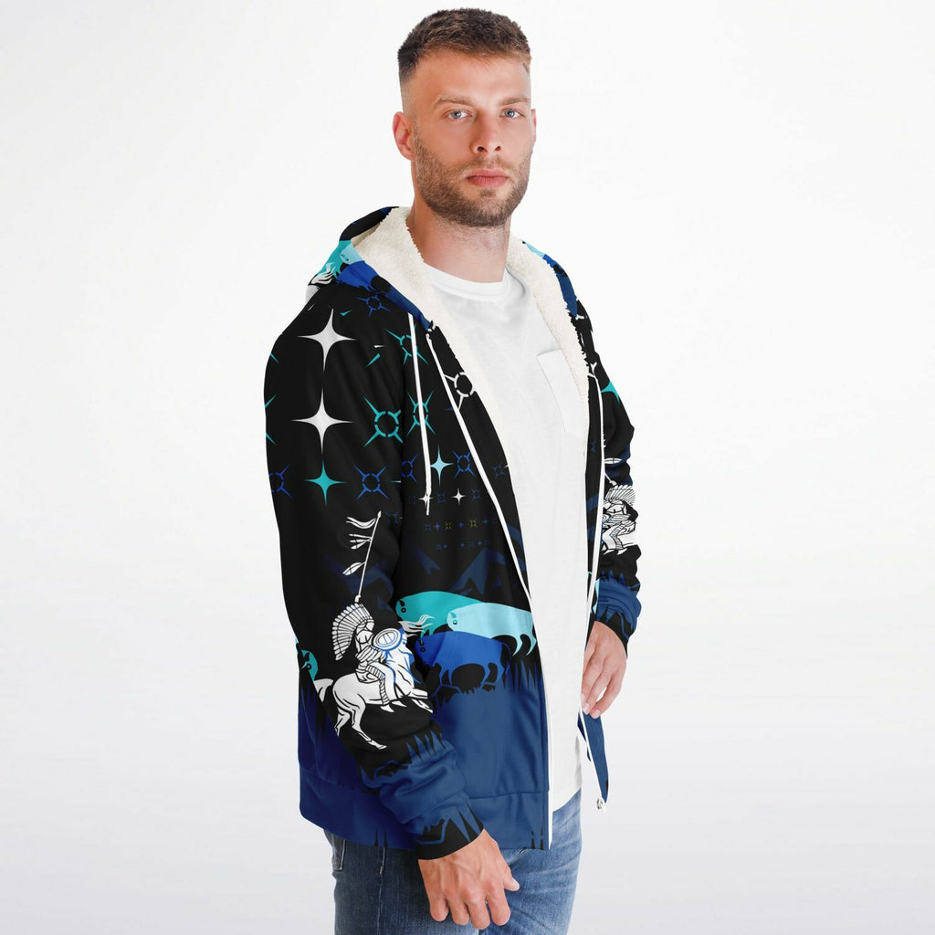 $NiieihiiNookei Microfleece Ziphoodie - AOP