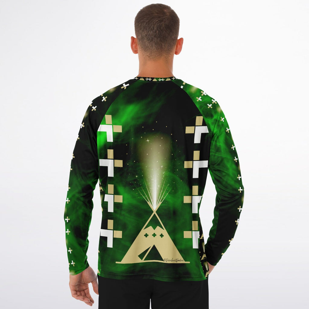 $NiieihiiNookei Men's Long Sleeve Performance Shirt - AOP
