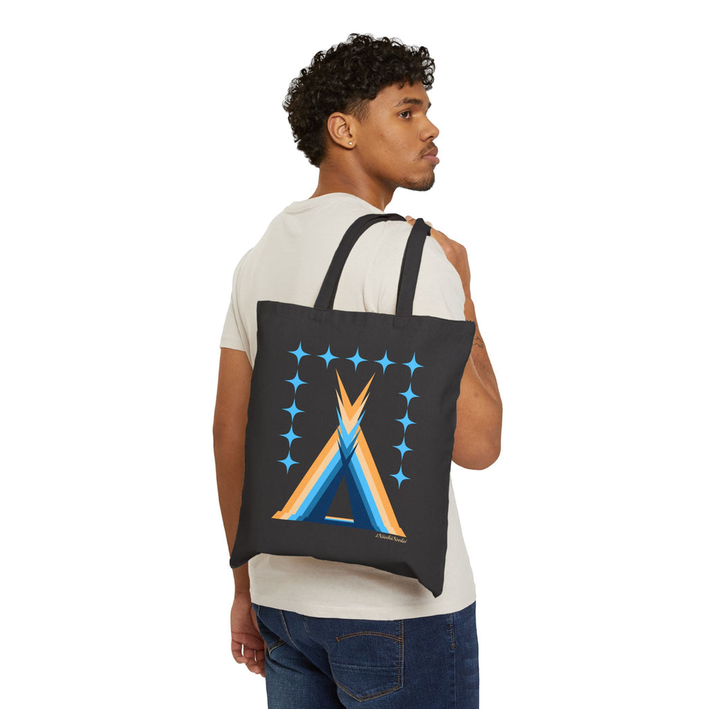 Tipi Under the Stars Cotton Canvas Tote — Design by $NiieihiiNookei