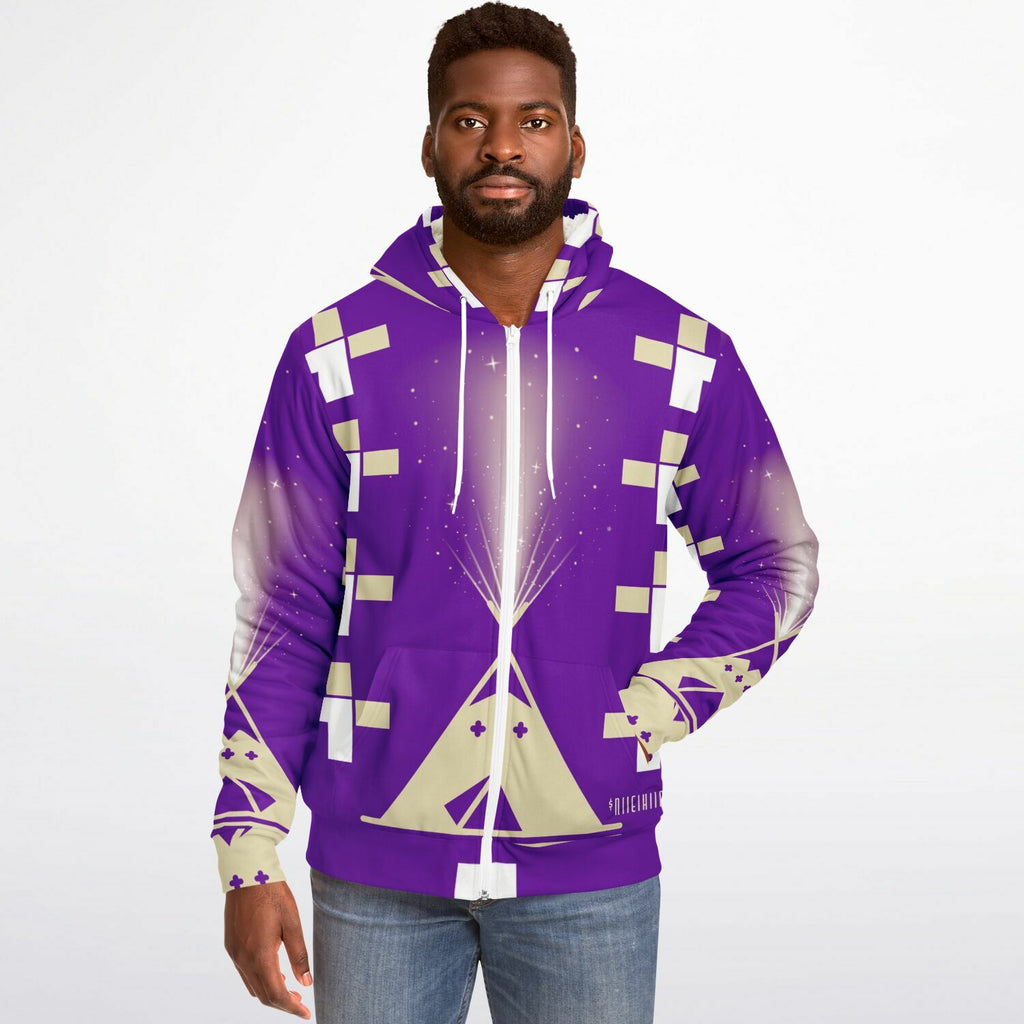 $NiieihiiNookei Microfleece Ziphoodie - AOP