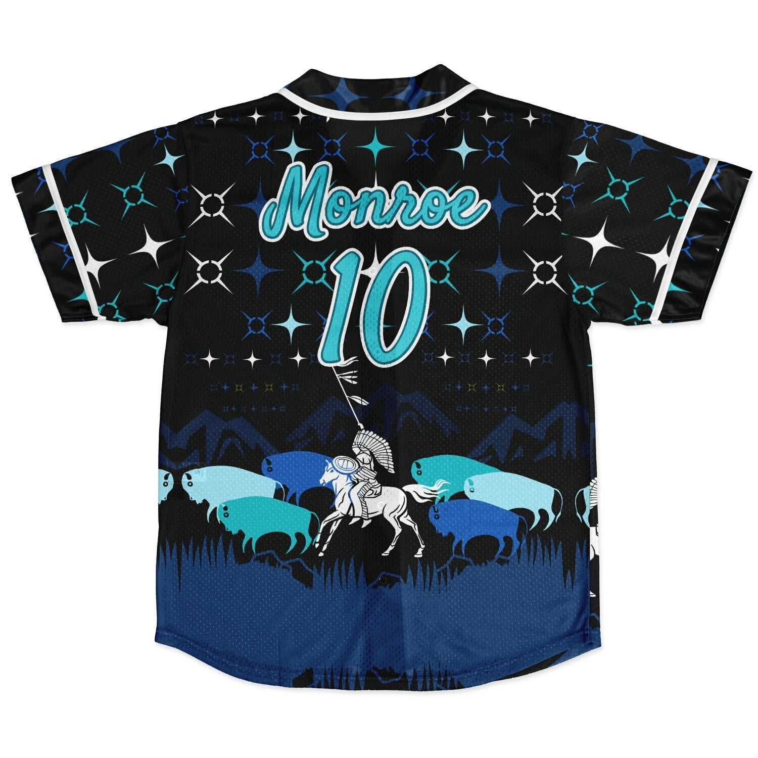 #10 Monroe Premium Baseball Jersey - AOP copy
