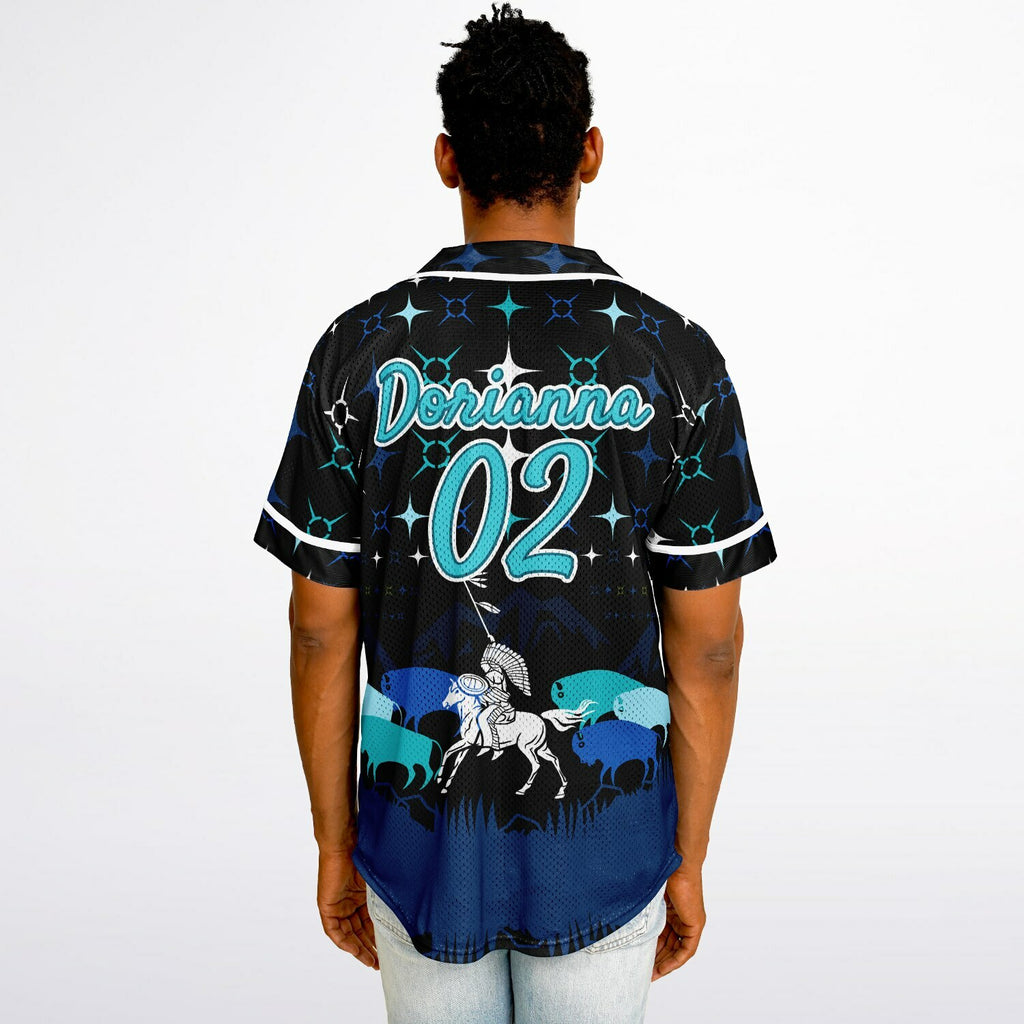 #02 Dorianna Premium Baseball Jersey - AOP