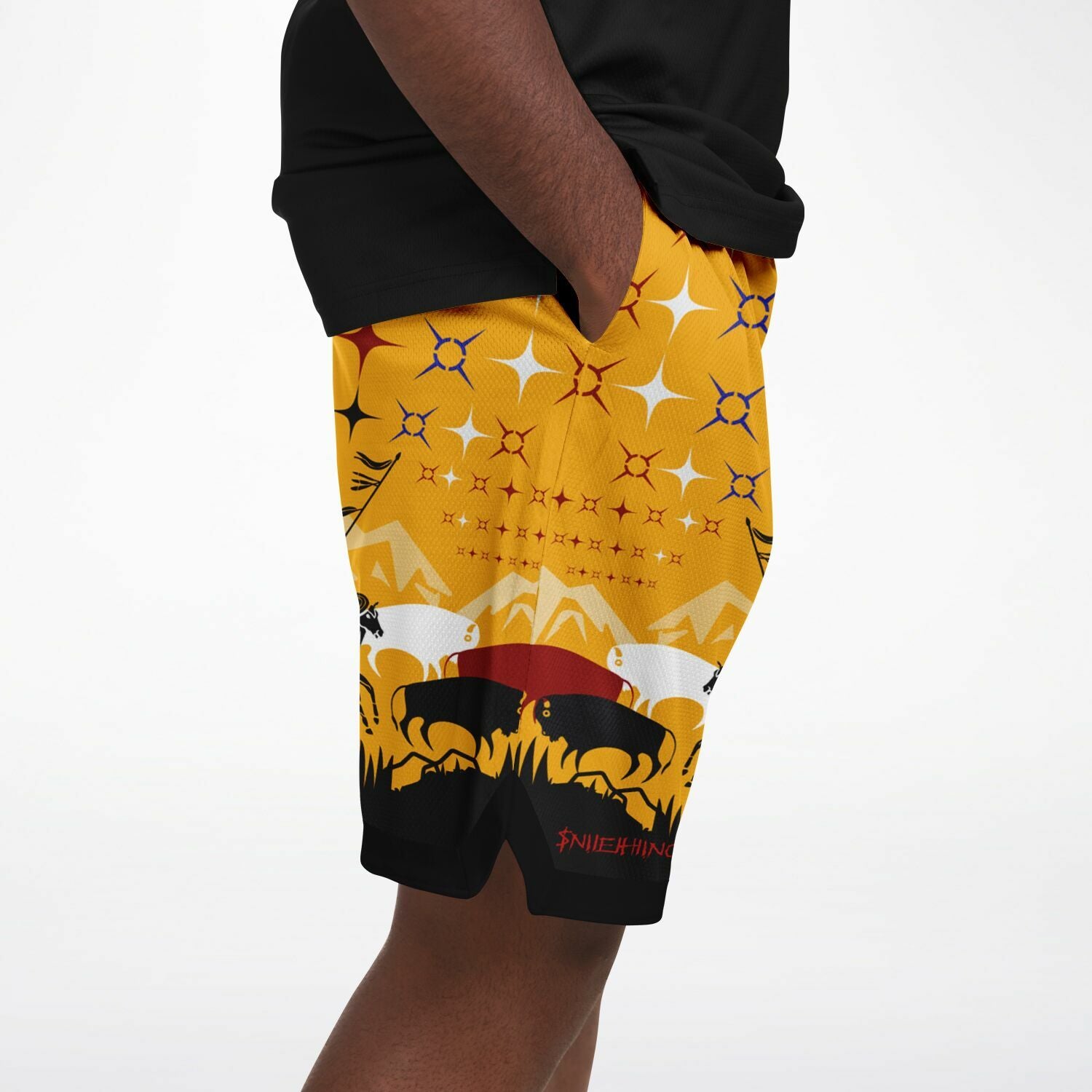 $NiieihiiNookei Basketball Short Rib - AOP