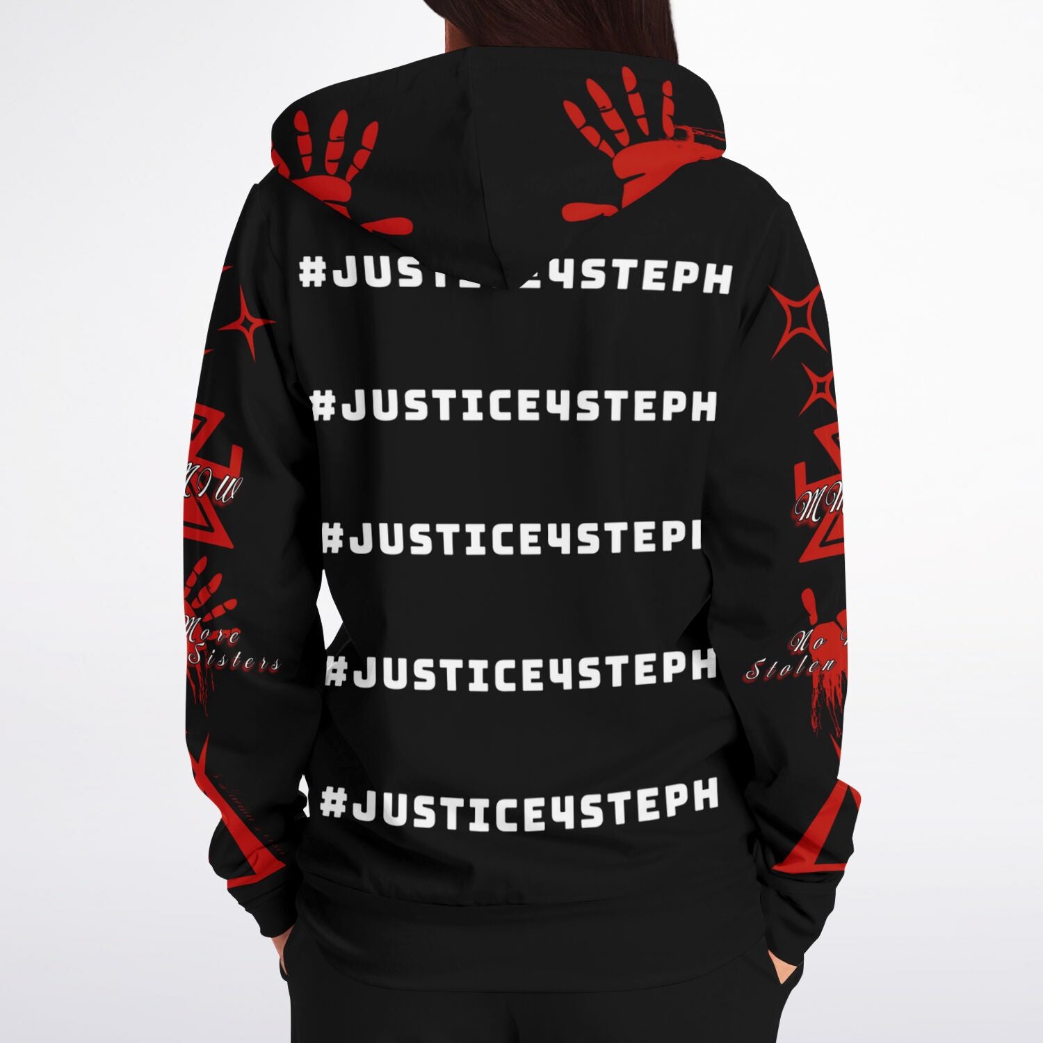 #JUSTICE4STEPH Athletic Zip-Up Hoodie - AOP