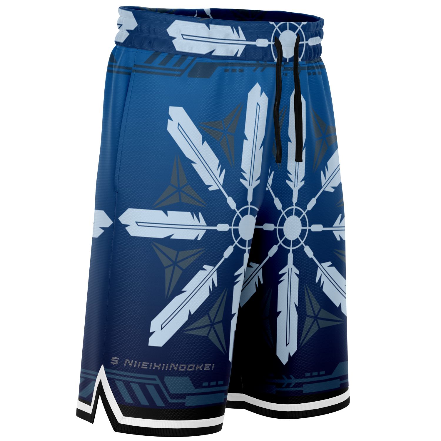 $NiieihiiNookei Basketball Short Rib - AOP