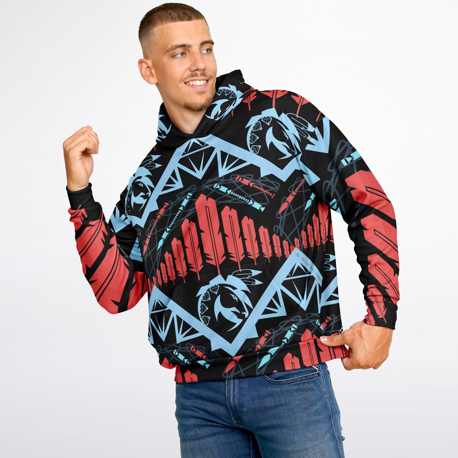 $NiieihiiNookei #Heavyweight Oversized Hoodie - AOP