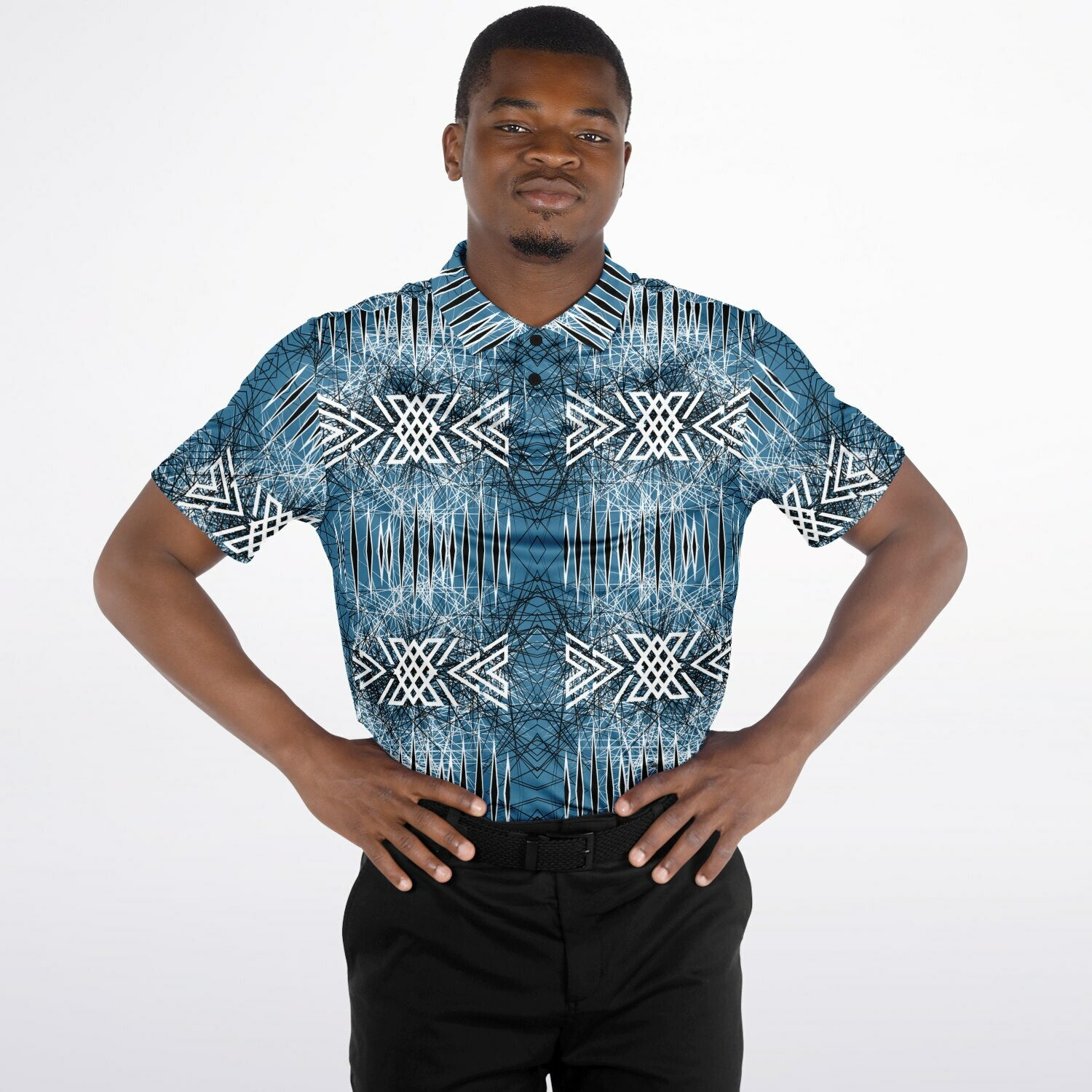 $NiieihiiNookei Polo Shirt - AOP