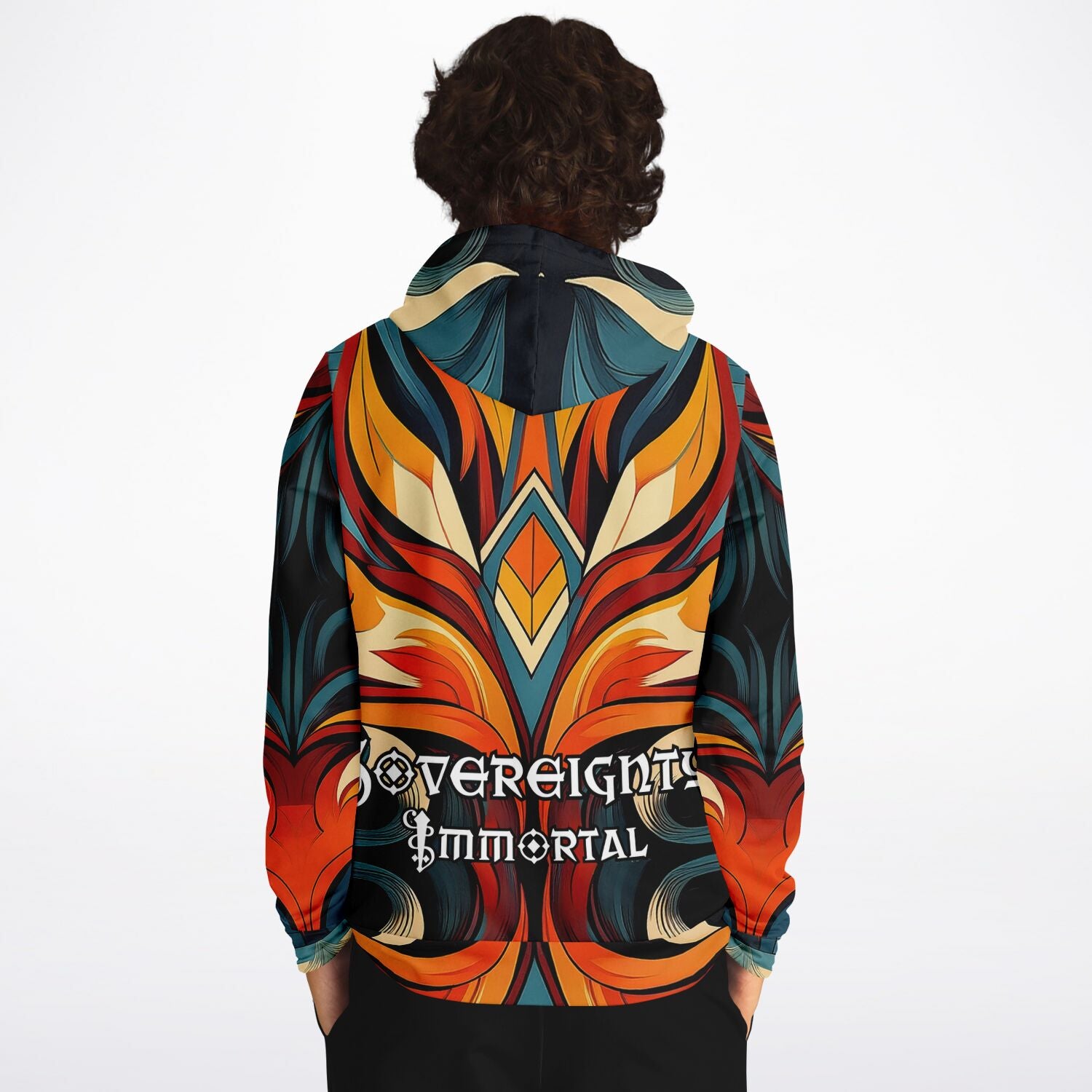 $NiieihiiNookei Sovereignty Immortal Athletic Hoodie - AOP