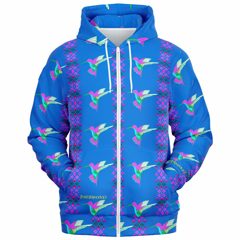 $NiieihiiNookei Athletic Zip-Up Hoodie - AOP