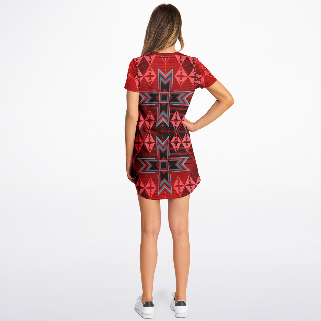 $NiieihiiNookei T-Shirt Dress - AOP