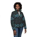 $NiieihiiNookei Modern Indigenous 5 Women’s Puffer Jacket — AOP
