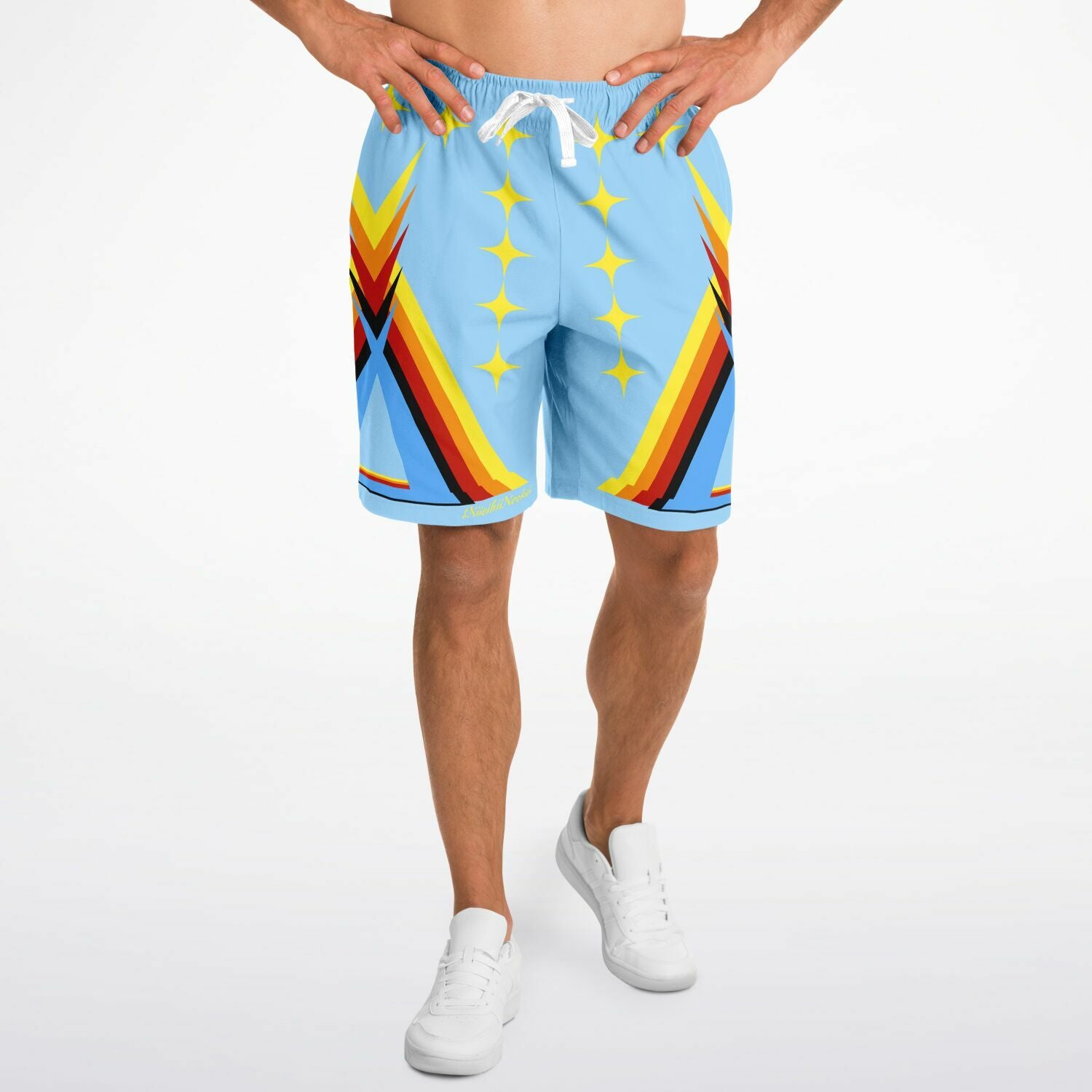 $NiieihiiNookei Fashion Long Shorts - AOP