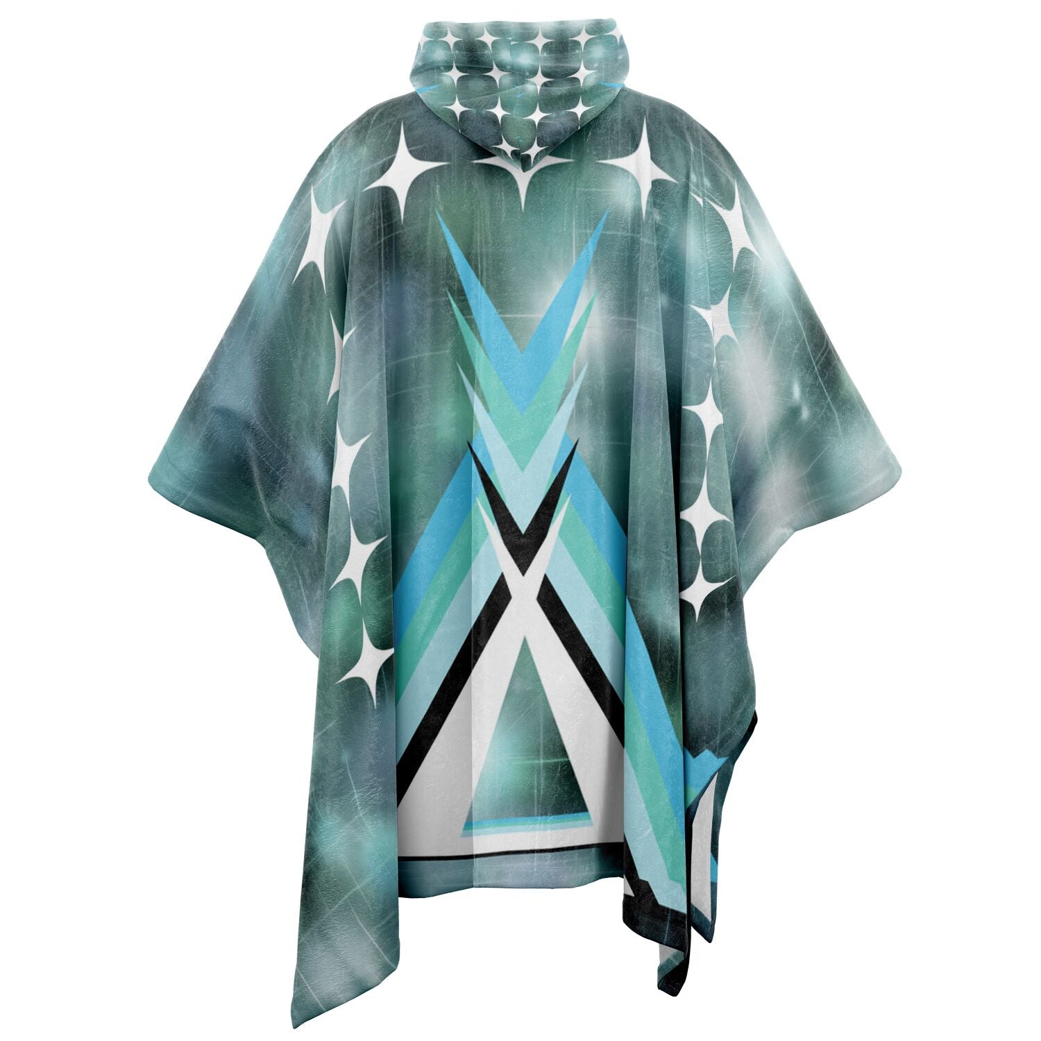 $NiieihiiNookei Flannel Blanket Poncho - AOP