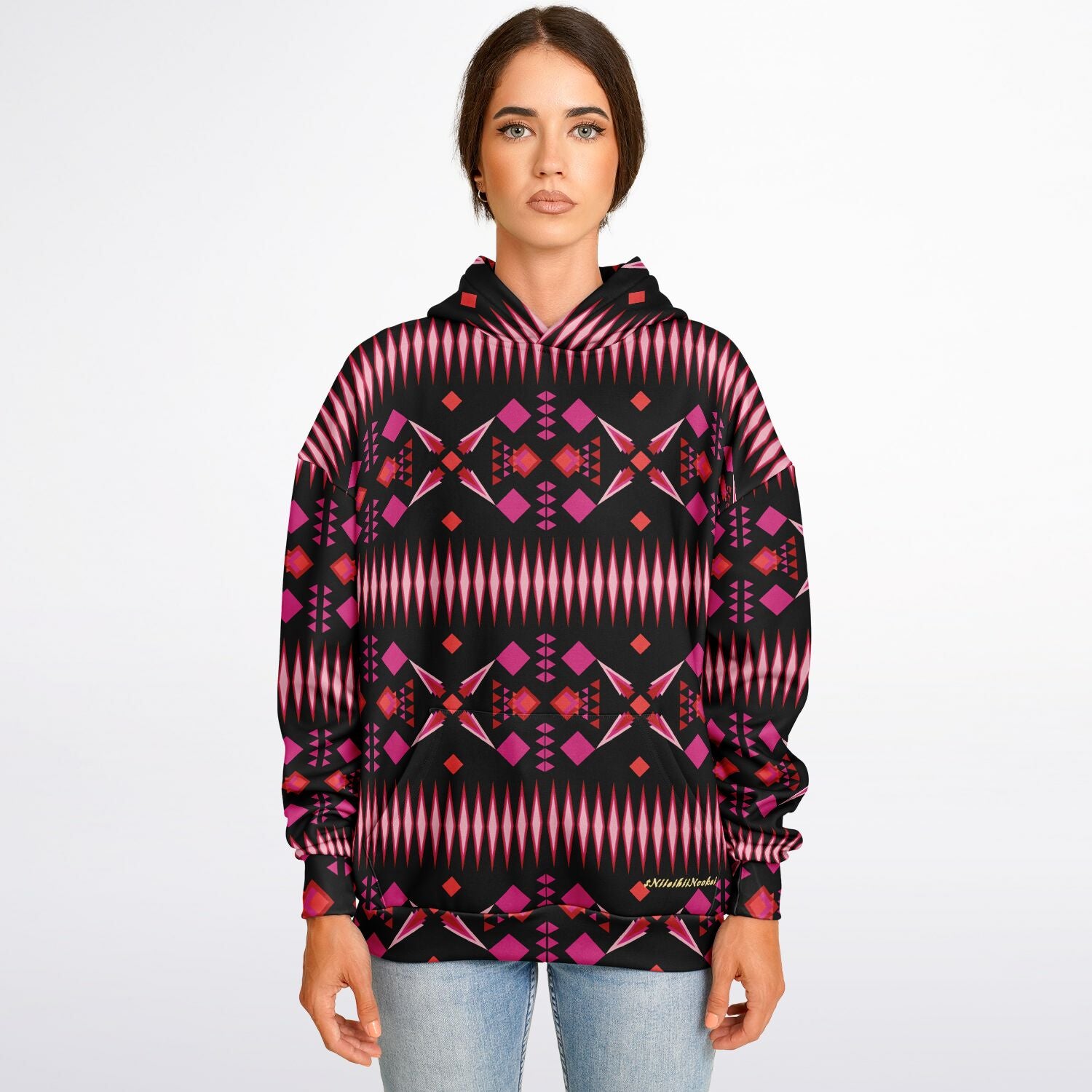 $NiieihiiNookei Heavyweight Oversized Hoodie - AOP