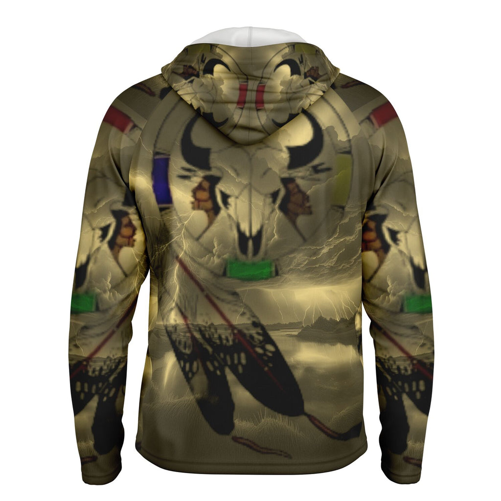 Northern Arapaho Tribe Logo Hooded Performance Shirt - AOP