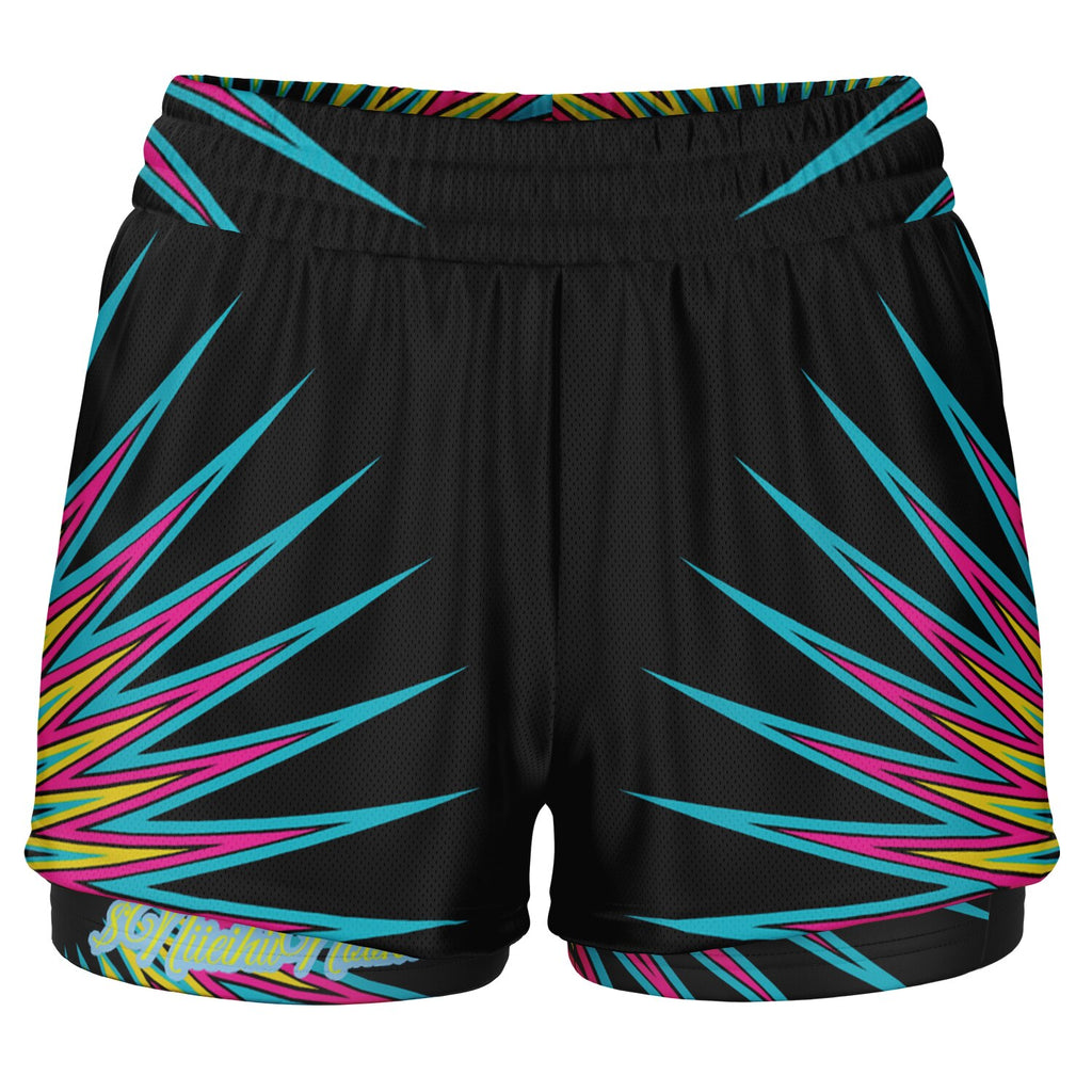 $NiieihiiNookei Women's 2-in-1 Shorts - AOP