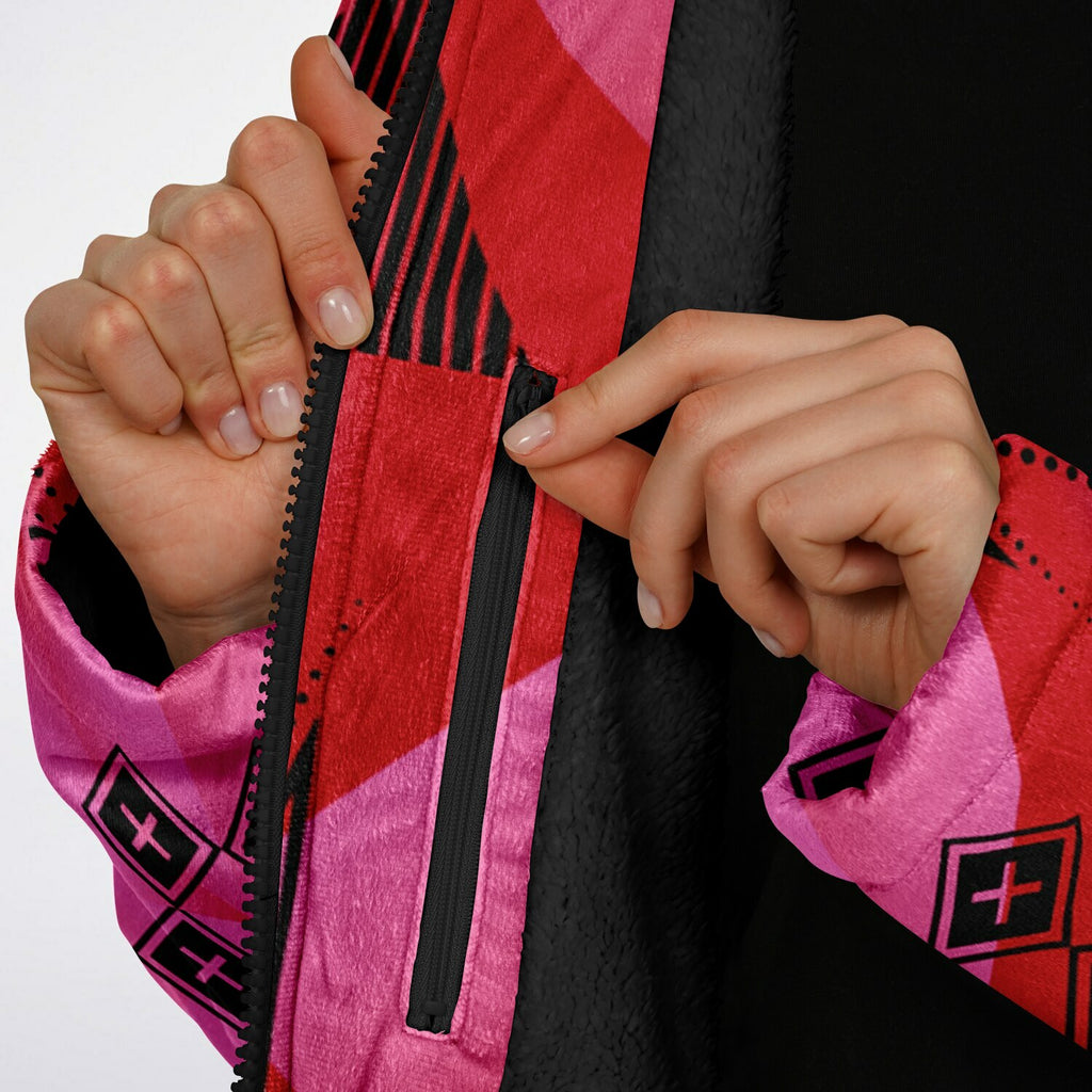 $NiieihiiNookei Zipper Cloak - AOP