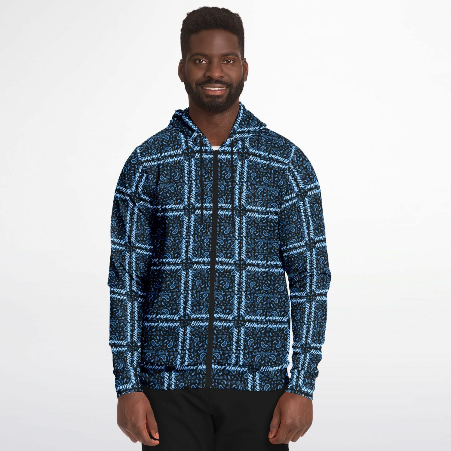 $NiieihiiNookei Athletic Zip-Up Hoodie - AOP
