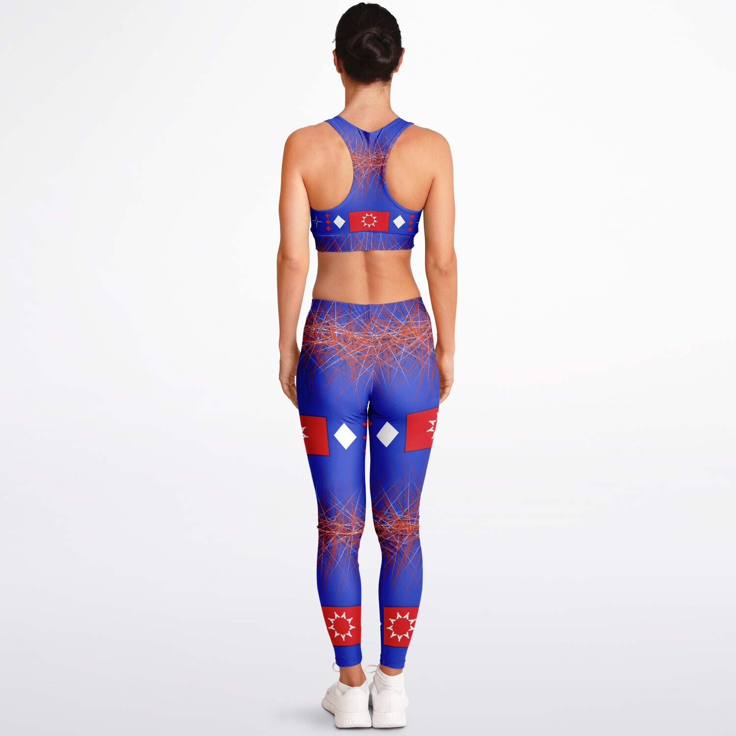Oglala Sioux TRIBE LOGOPadded Sports Bra & Leggings - AOP