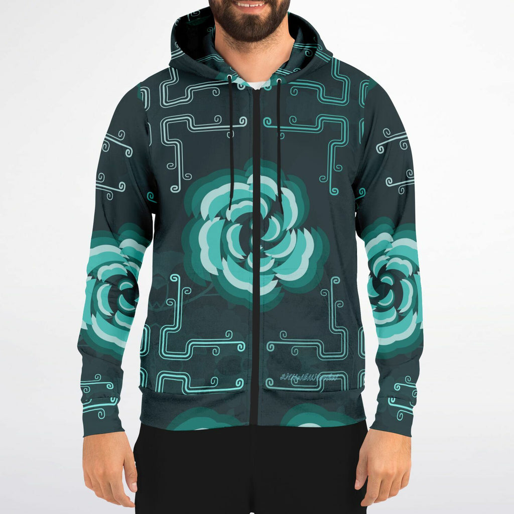$NiieihiiNookei Fashion Zip-Up Hoodie - AOP