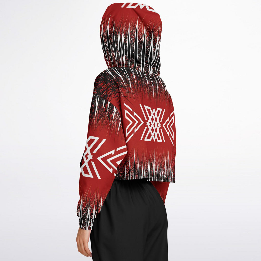 $NiieihiiNookei Fashion Cropped Hoodie - AOP