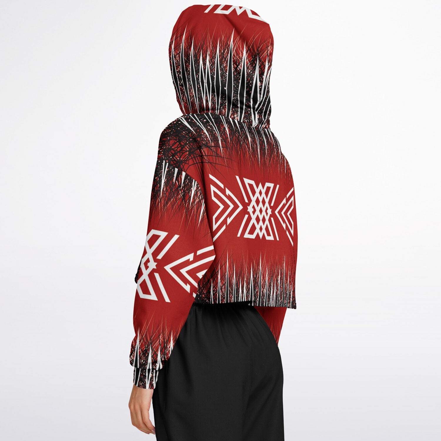 $NiieihiiNookei Fashion Cropped Hoodie - AOP