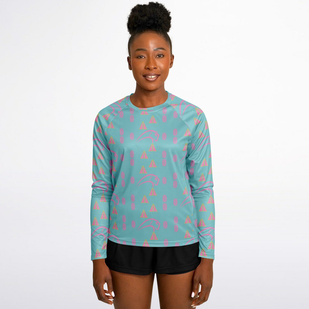 Women's Long Sleeve Performance Shirt - AOP