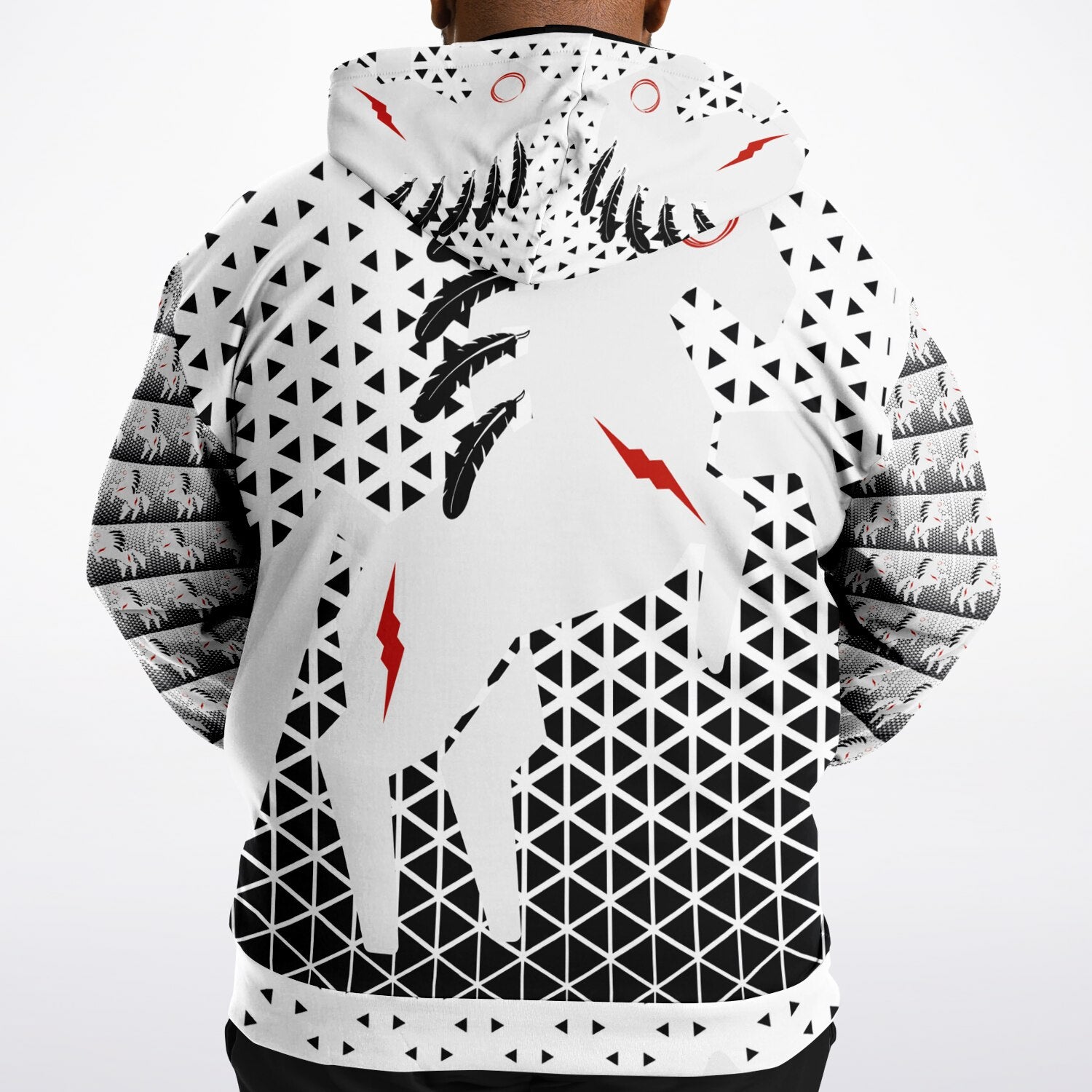 $NiieihiiNookei Plus-size Hoodie - AOP