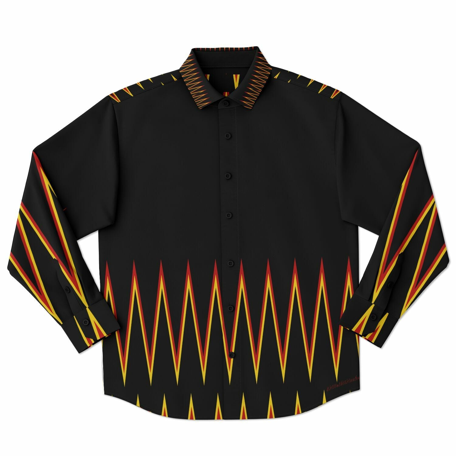 $NiieihiiNookei Long Sleeve Button Down Shirt - AOP